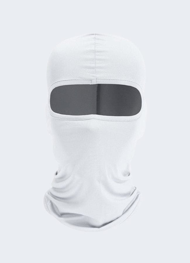 Stealth shinobi hood & mask combo techwear balaclava white UK.