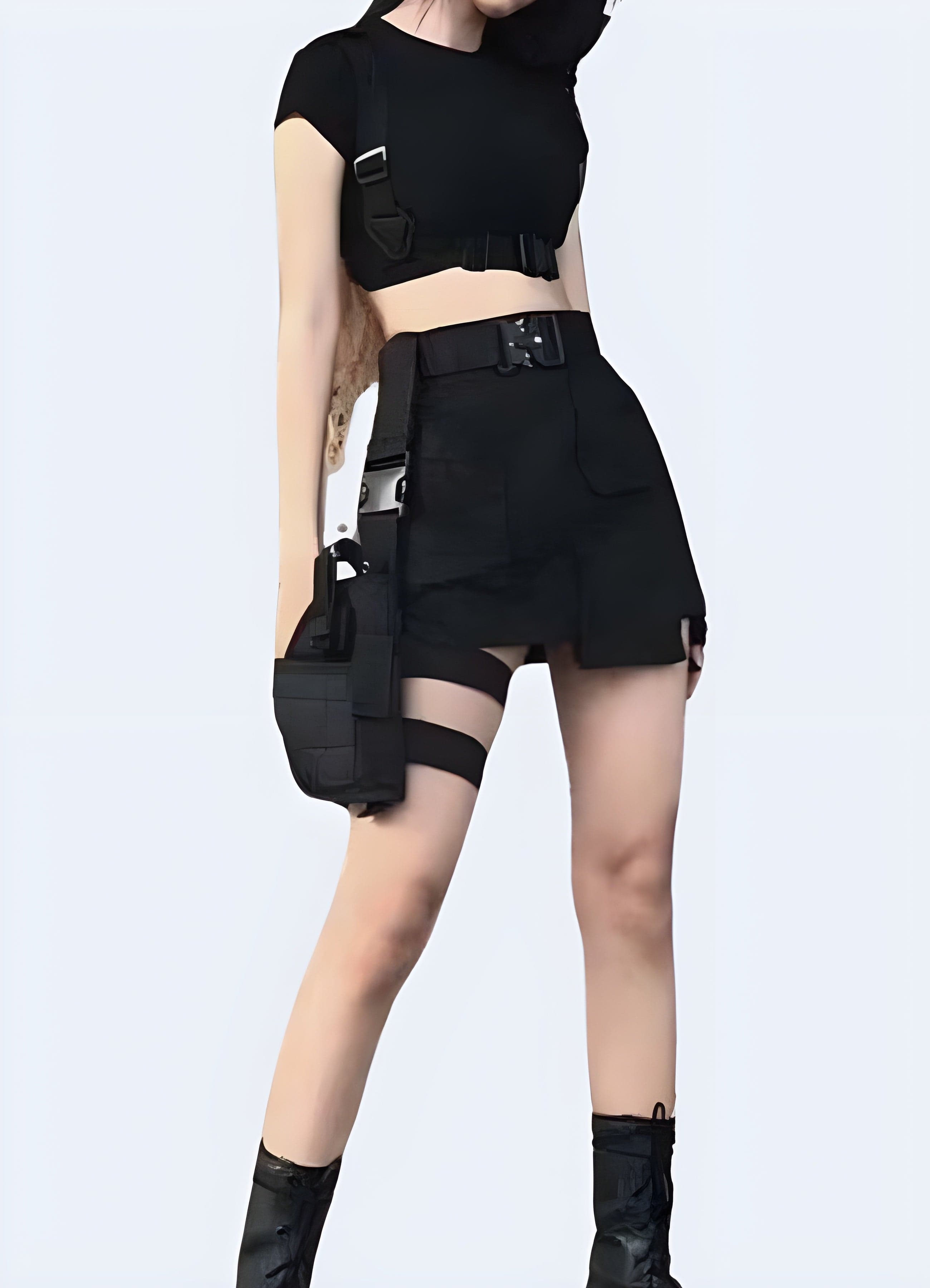 Women s Techwear Leg Bag with Belt