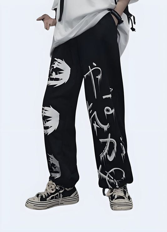 Stylish and comfortable Japanese-style baggy pants for women, perfect for casual outfits and relaxed fashion in the UK.