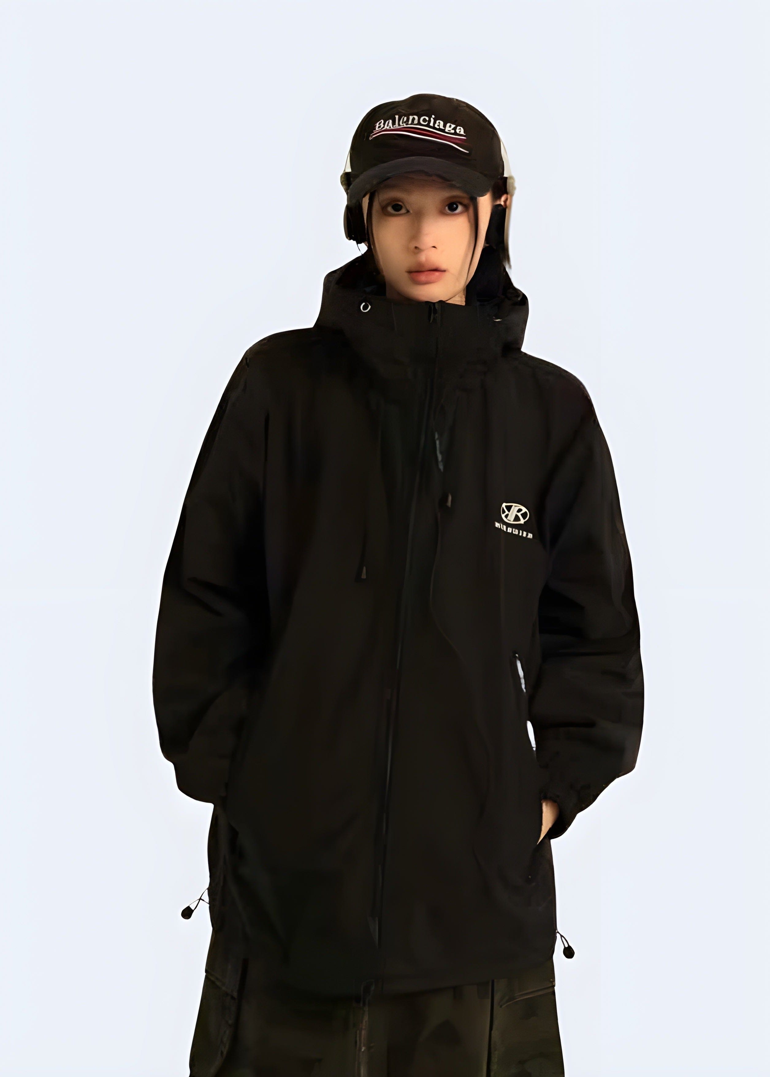 Women s Windbreaker Jacket Blackout Techwear UK