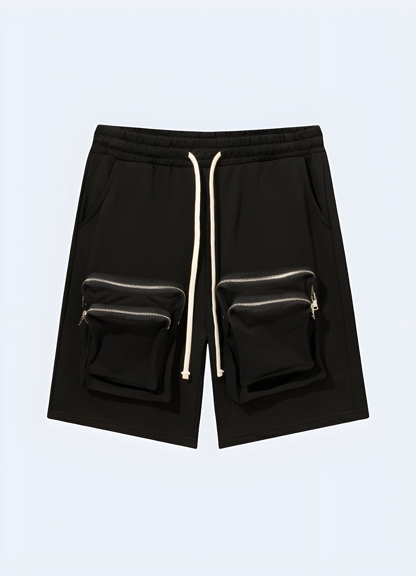 Functional zipper cargo shorts for men, designed for practicality and style in the UK.