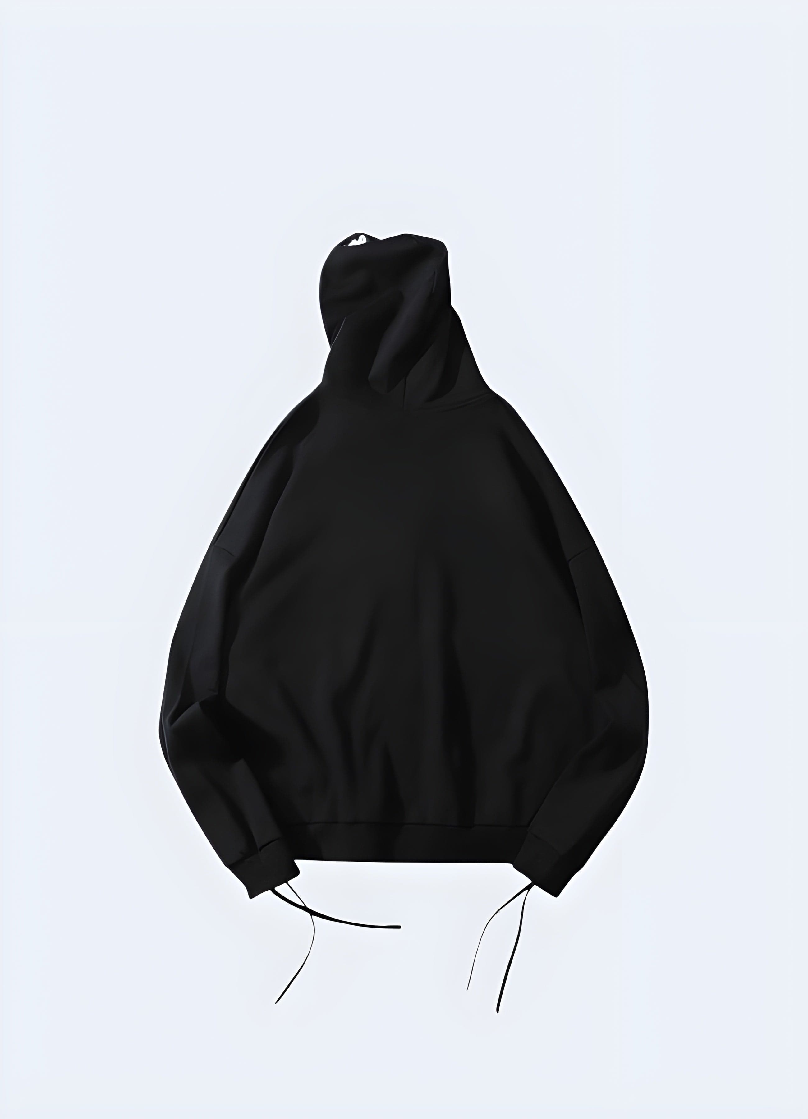 Black Grunge Hoodie Blackout Techwear UK