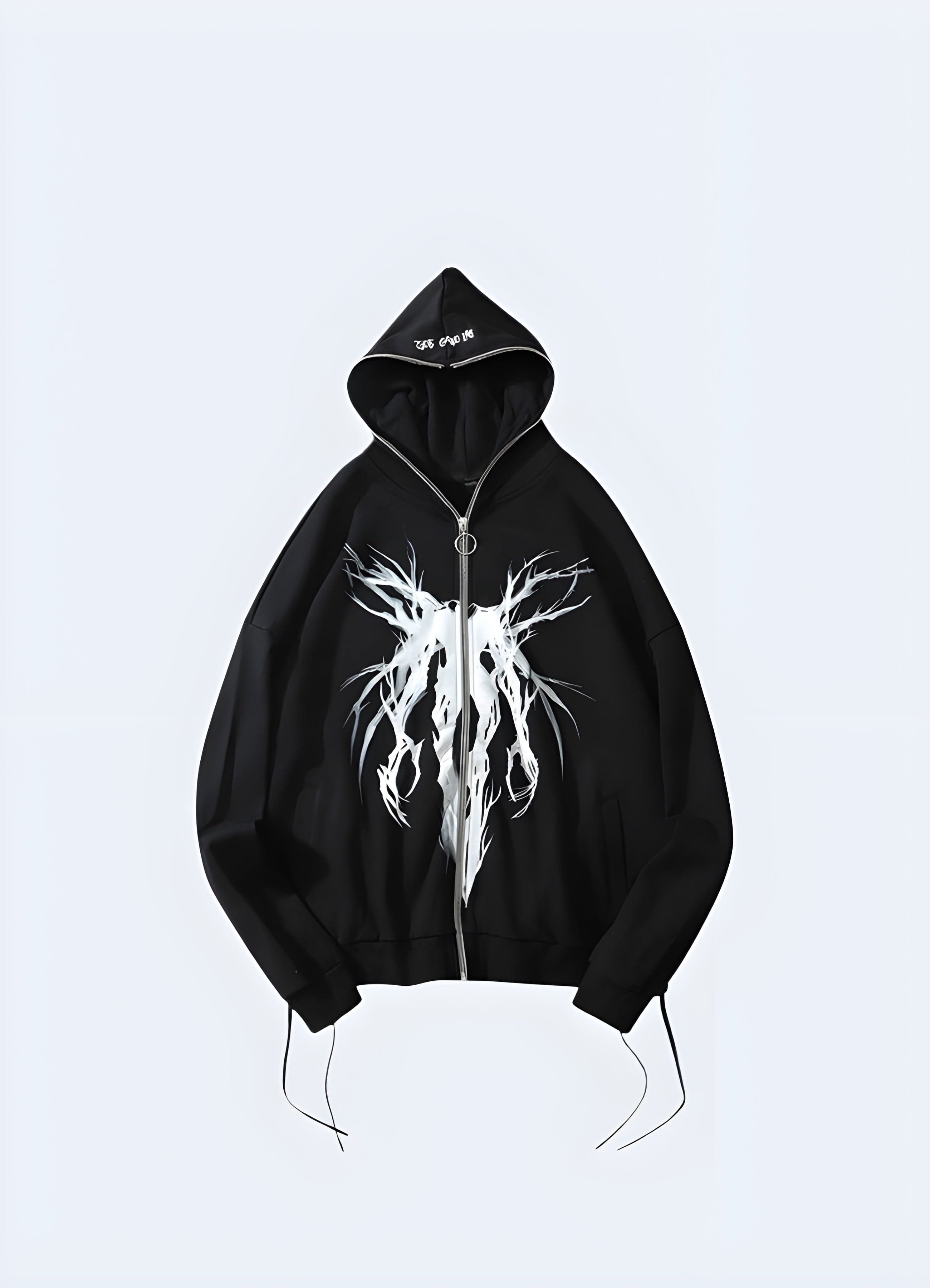 Black Grunge Hoodie