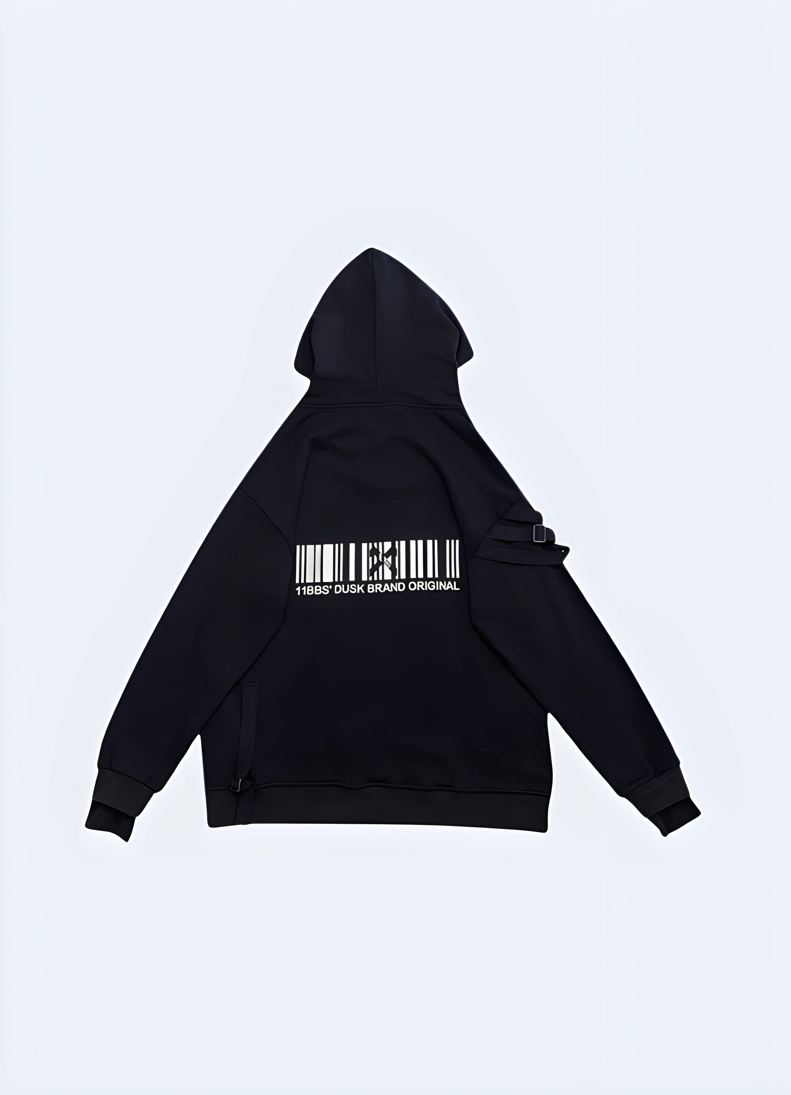 Black Techwear Hoodie Blackout Techwear UK