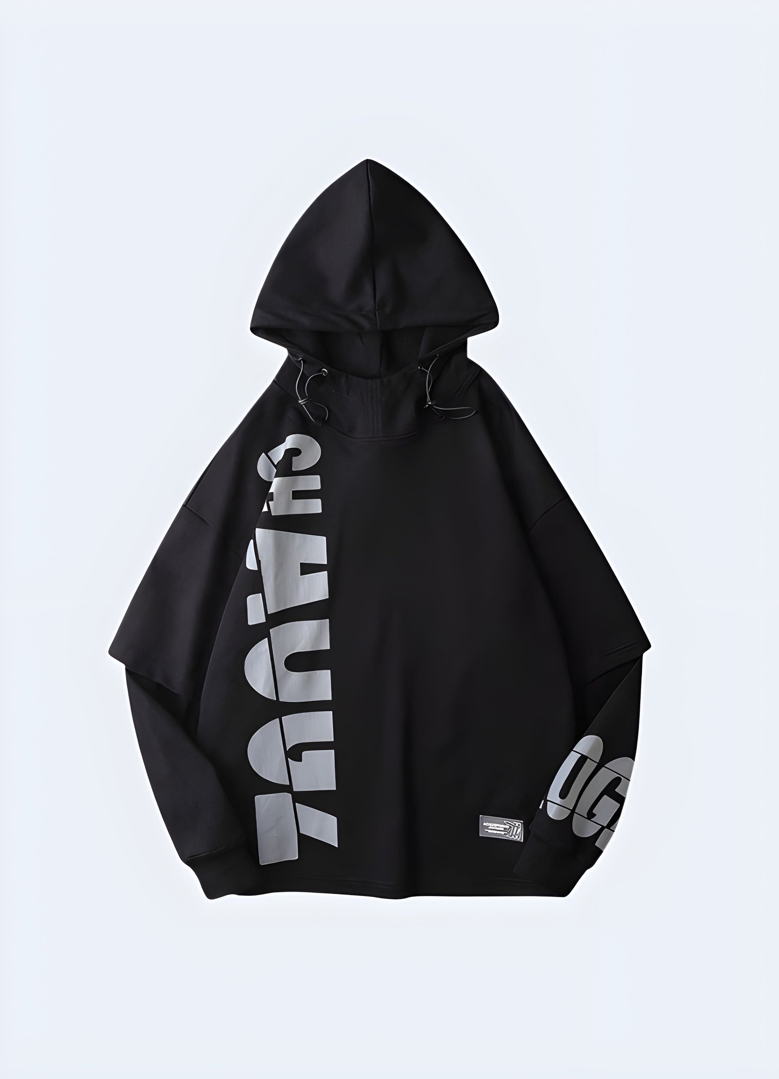 Black fashion hoodie sale