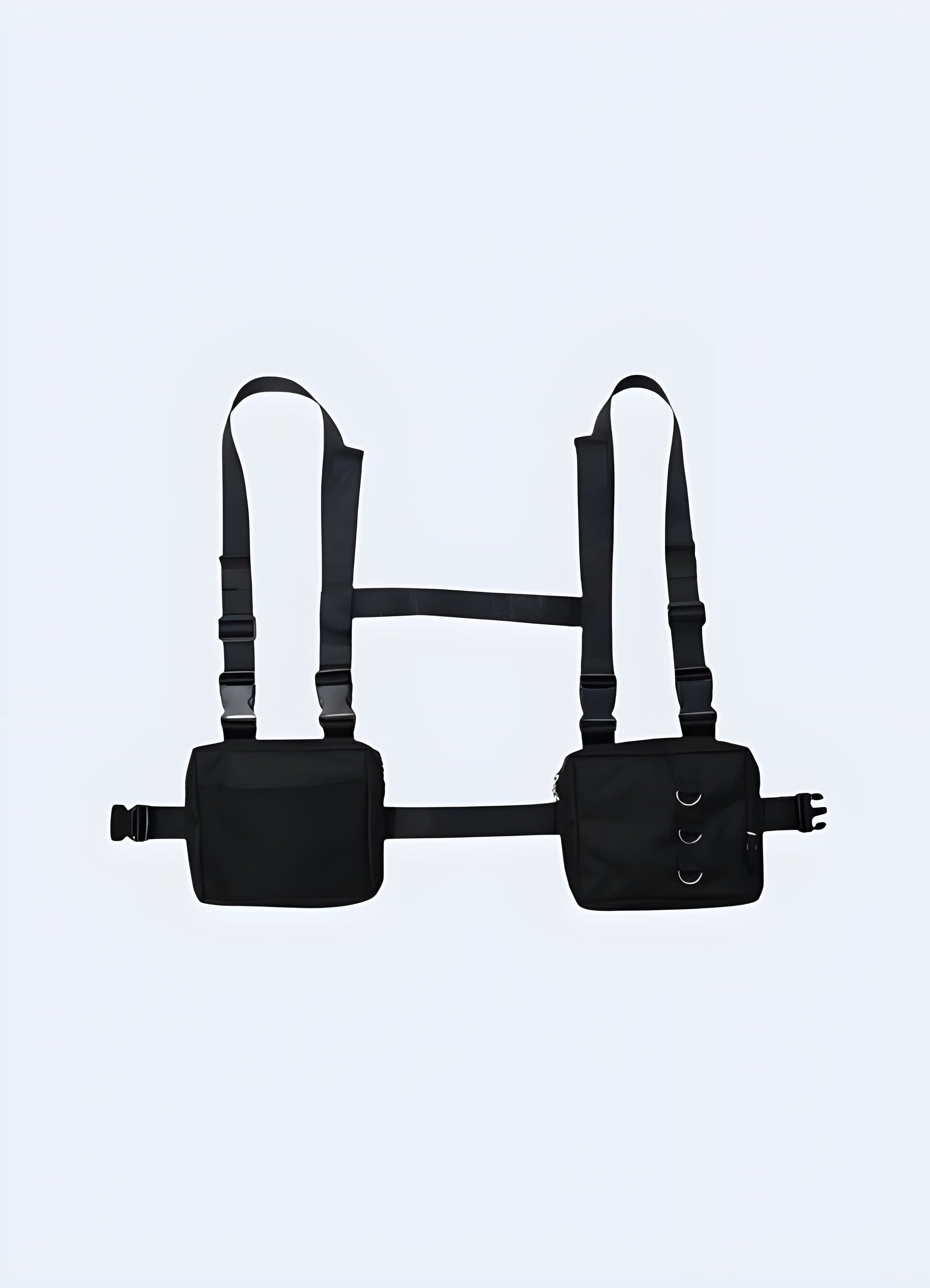 Fanny Pack Vest Blackout Techwear UK