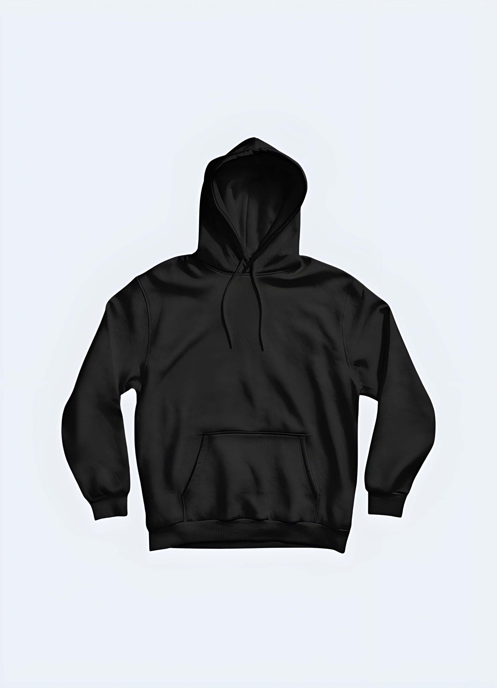 Front view of a stylish katana hoodie, showcasing its eye-catching graphic and comfortable fit in the UK.