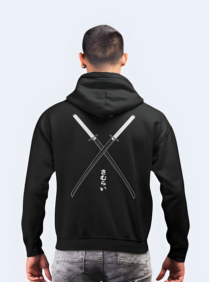 Unique katana hoodie with a bold Japanese sword design, perfect for anime and manga fans in the UK.