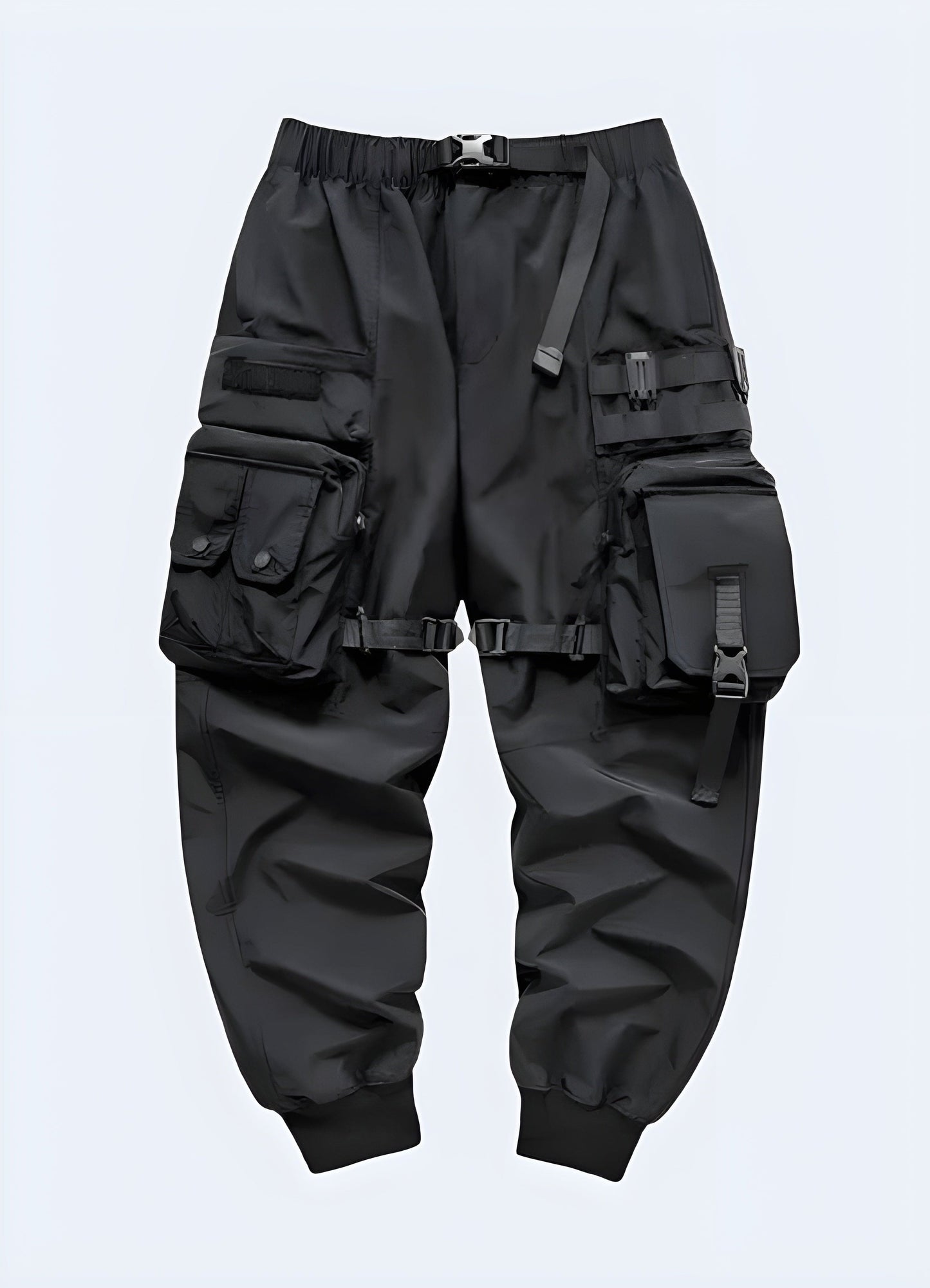 Front view of traditional paratrooper pants, highlighting the garment's durable construction and utilitarian design, a must-have for UK fashion-forward individuals seeking to incorporate timeless military style into their wardrobe.