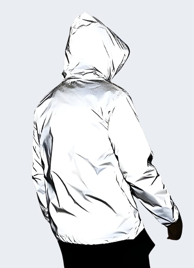 Silver Reflective Jacket – Blackout Techwear UK